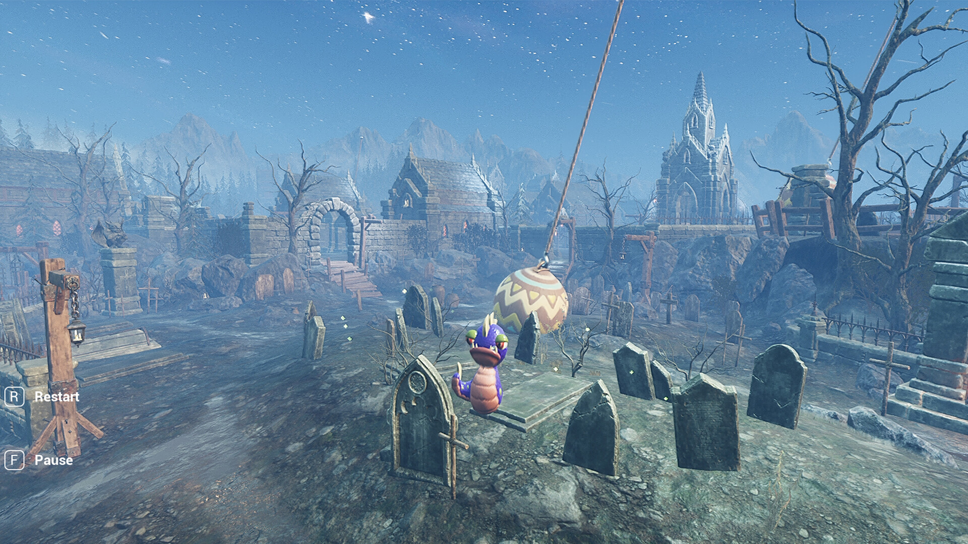 Worm in horror place Screenshot 2