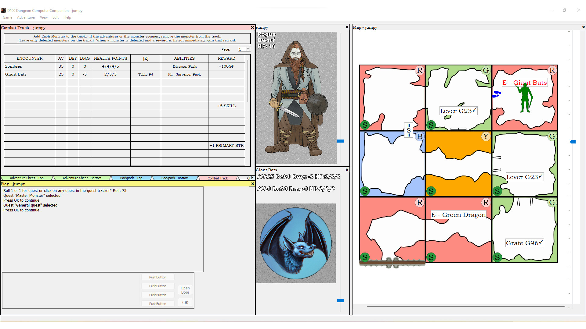 D100 Dungeon Computer Companion Screenshot 5