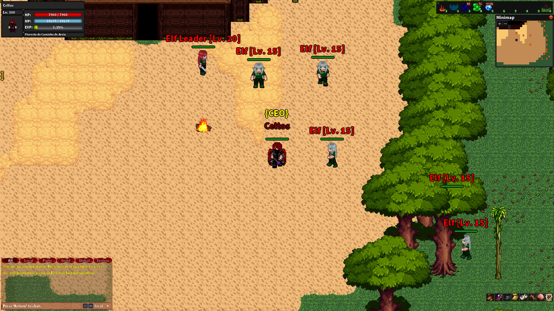 Rebornia - MMORPG 2D Screenshot 1