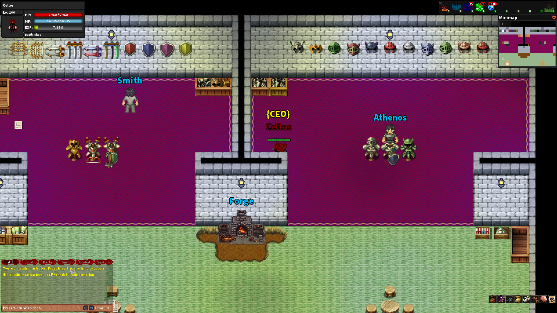 Rebornia - MMORPG 2D Screenshot 6