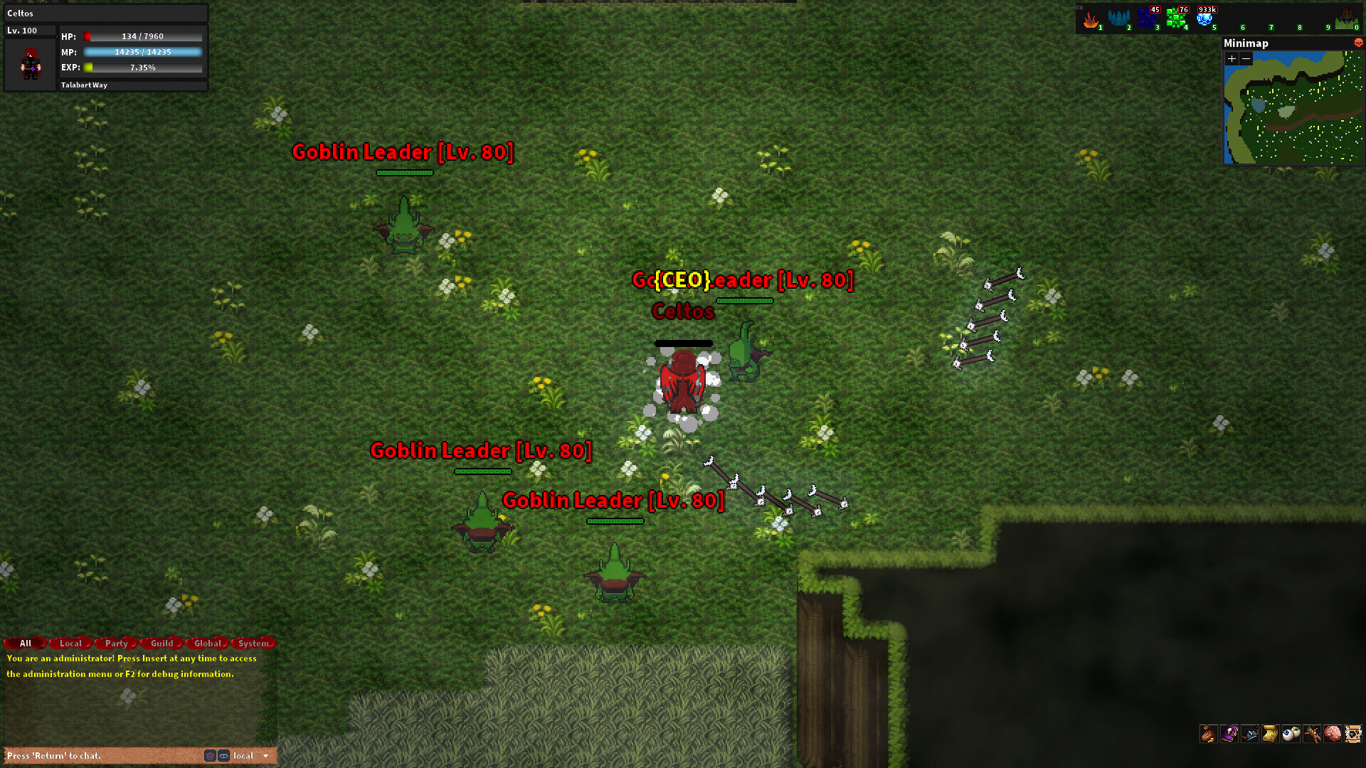 Rebornia - MMORPG 2D Screenshot 10