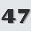 Level 47 icon