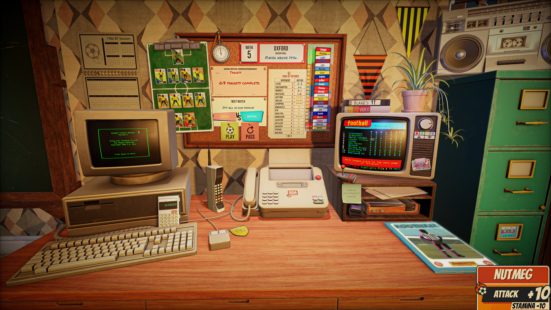 NUTMEG! A Nostalgic Deckbuilding Football Manager Screenshot 1
