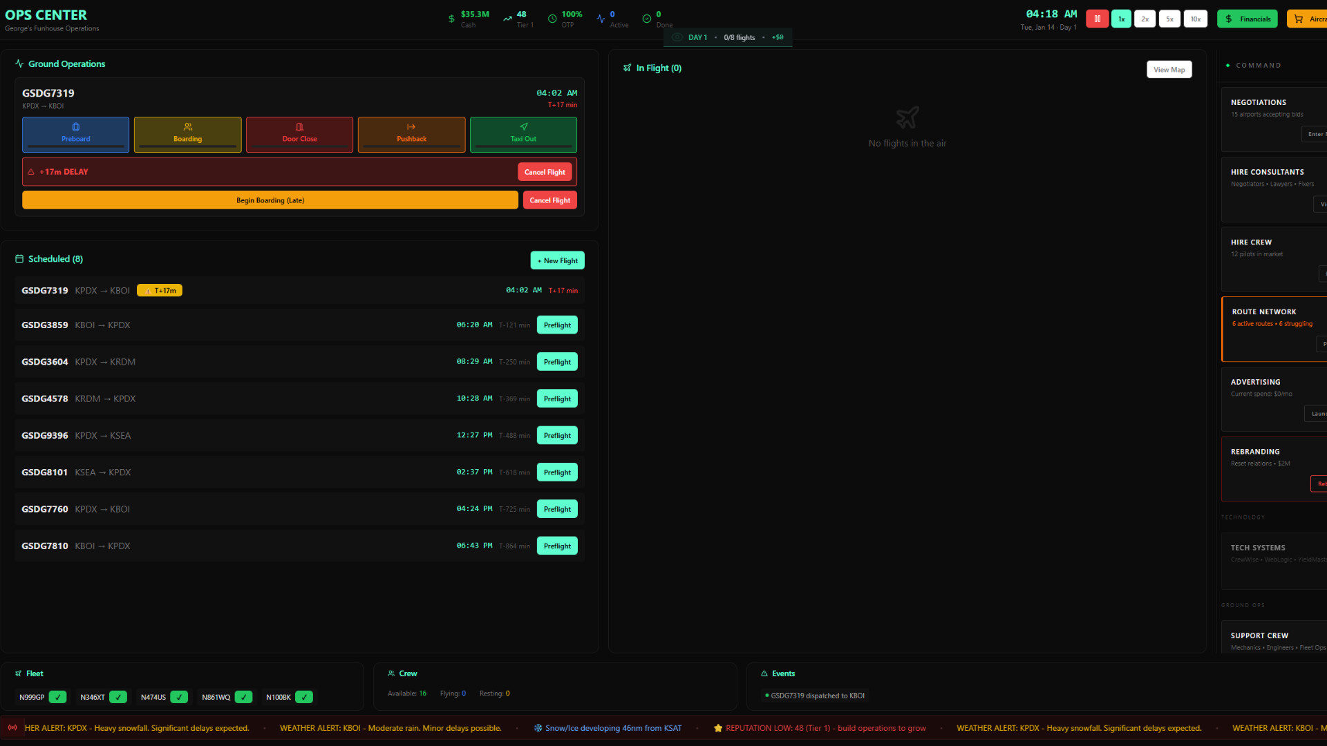 Airline Ops Screenshot 2