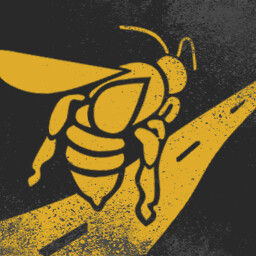 Bee line to the finish icon