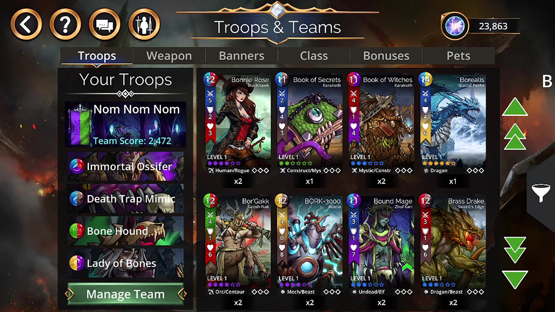 Gems of War - Puzzle RPG Screenshot 1