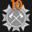 Level 10 Completed+ icon