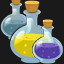 Use five potions icon