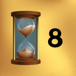 Finish in less than 8 minutes icon