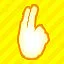 Golden finger icon