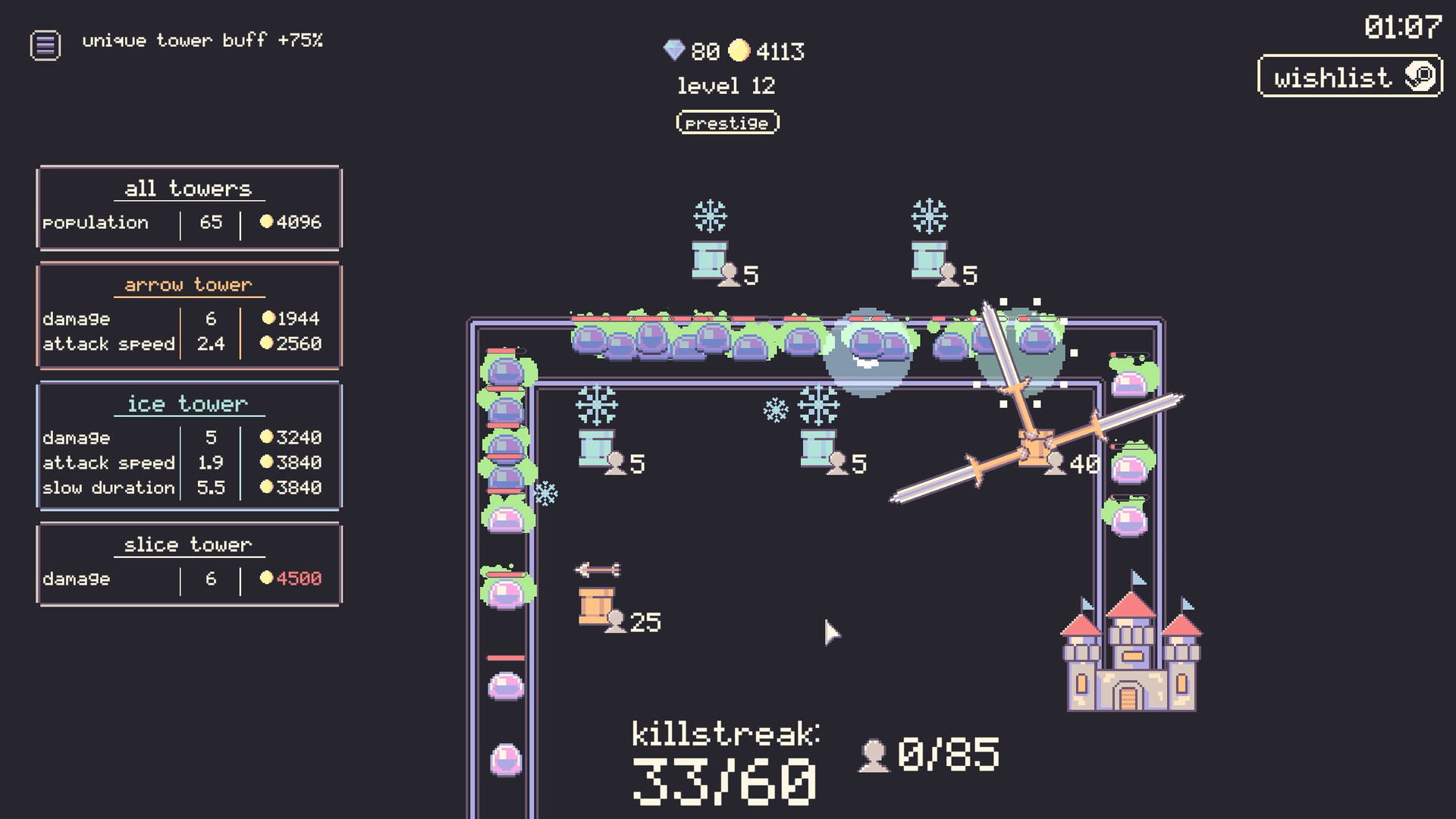 castle idler demo Screenshot 0