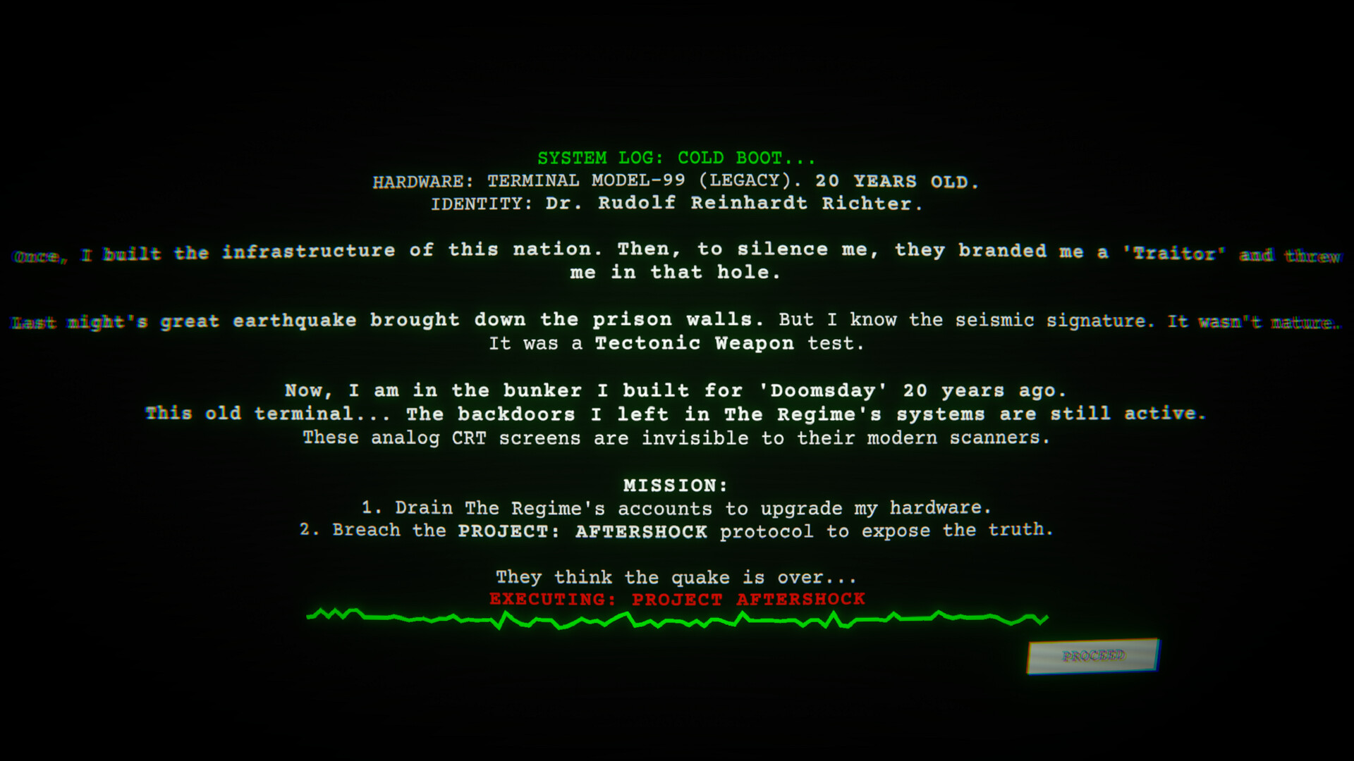 Project: AFTERSHOCK Demo Screenshot 2