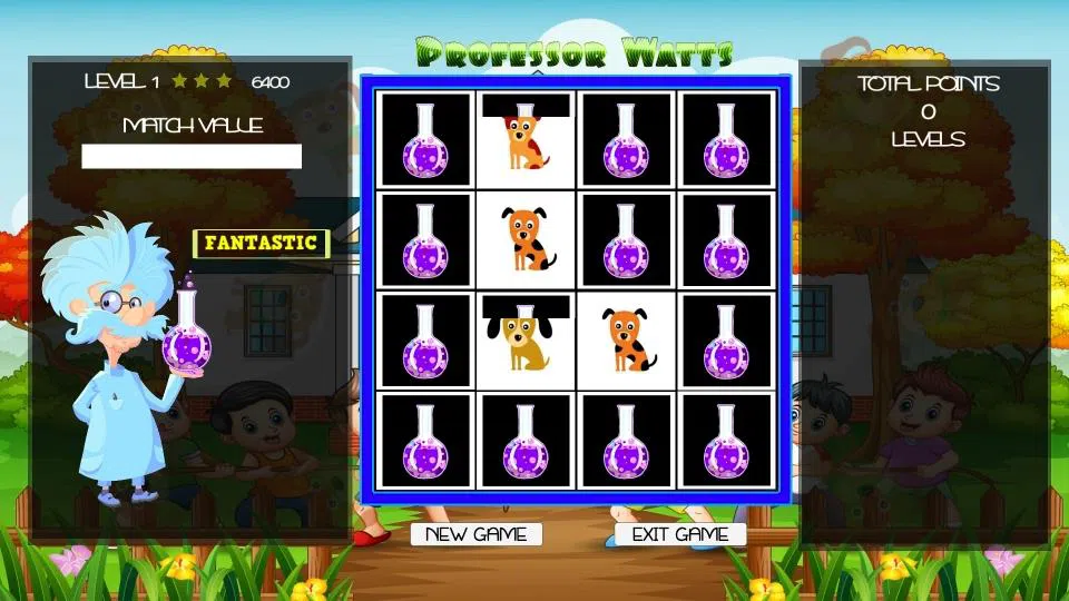 Professor Watts Memory Match: Puppies Screenshot 4