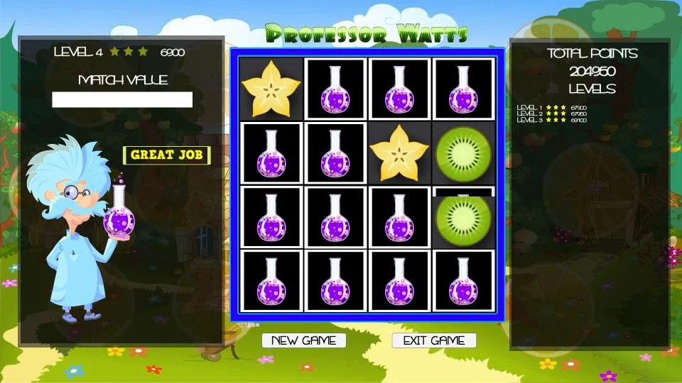 Professor Watts Memory Match: Fresh Fruit Screenshot 4