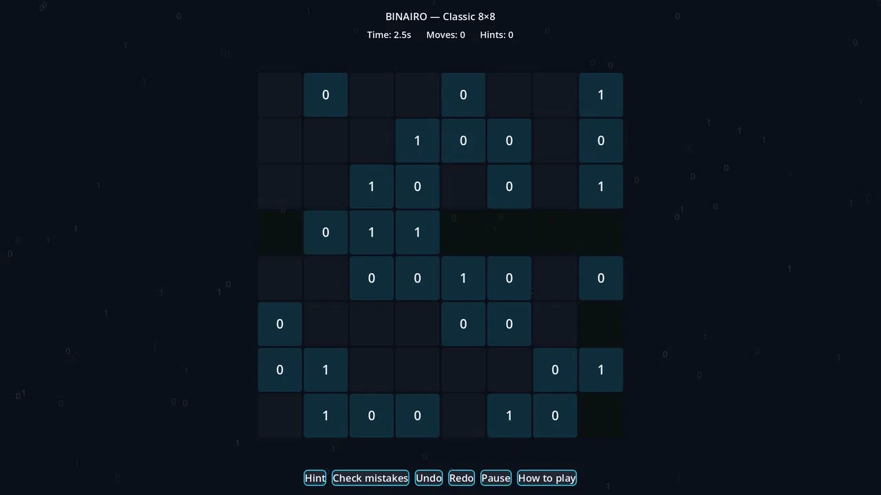 Binairo - Takuzu Screenshot 0