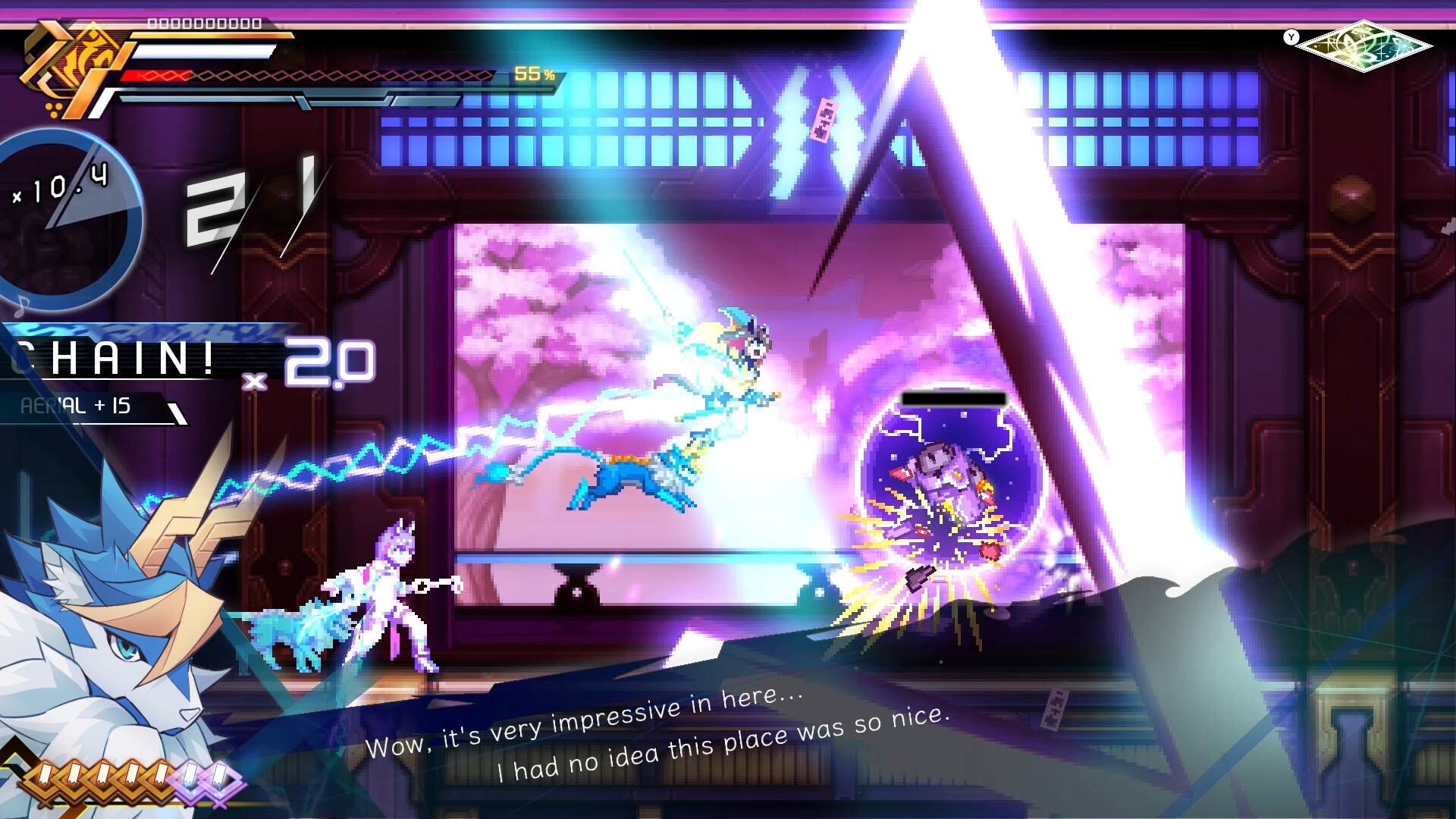 Azure Striker Gunvolt Trilogy Enhanced Screenshot 2