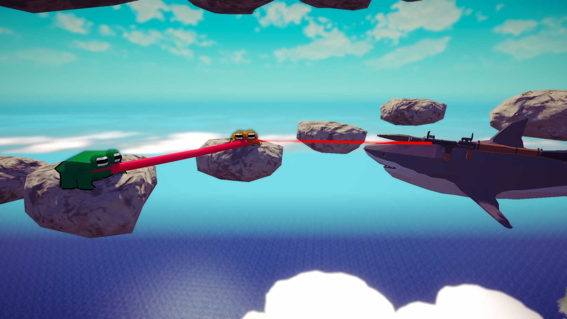 Stick Together! - Co-op Frog Parkour Screenshot 2