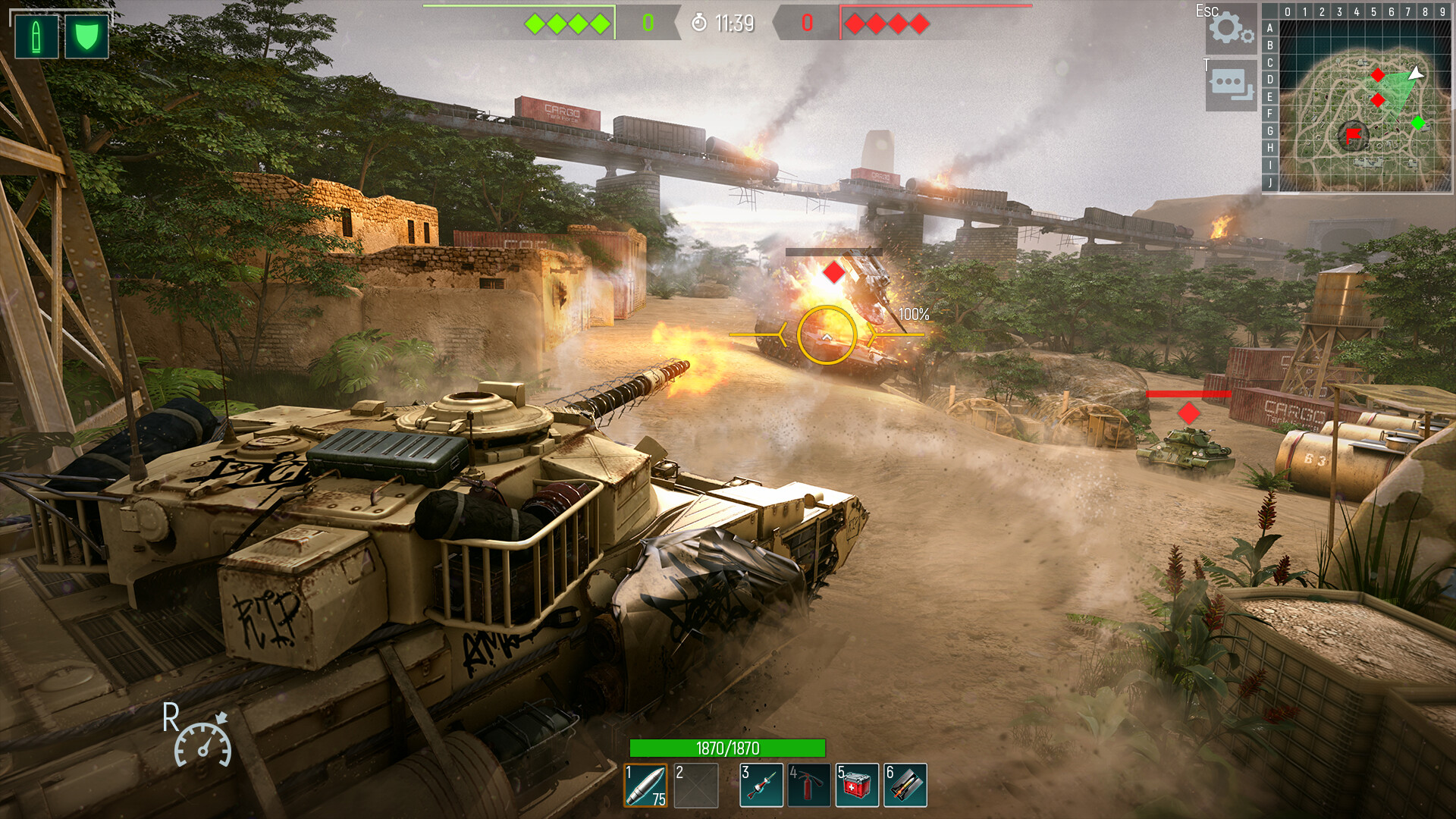 Tank Force: Online Shooter Game Screenshot 2