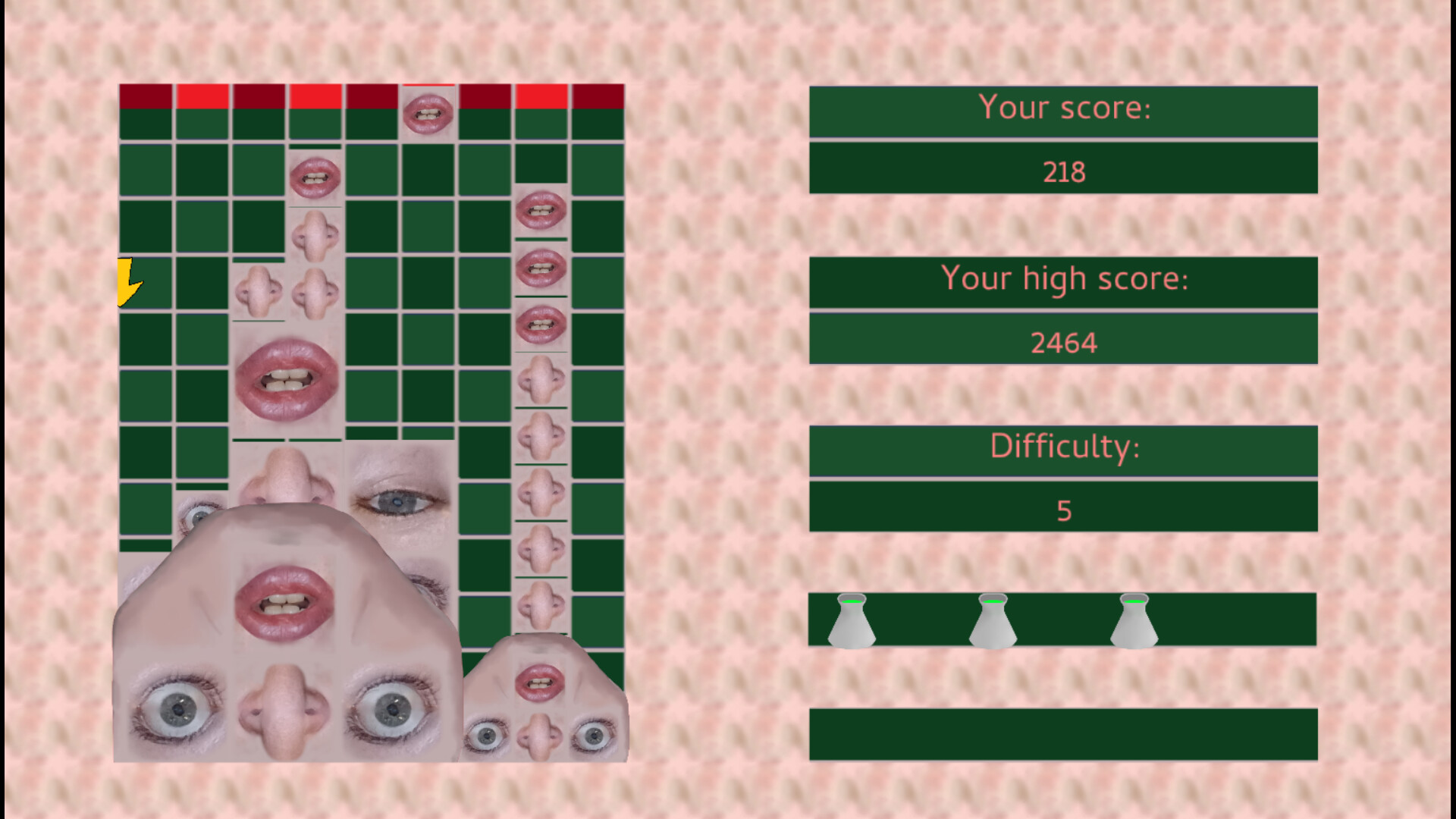 Falling Face Fragments Screenshot 0