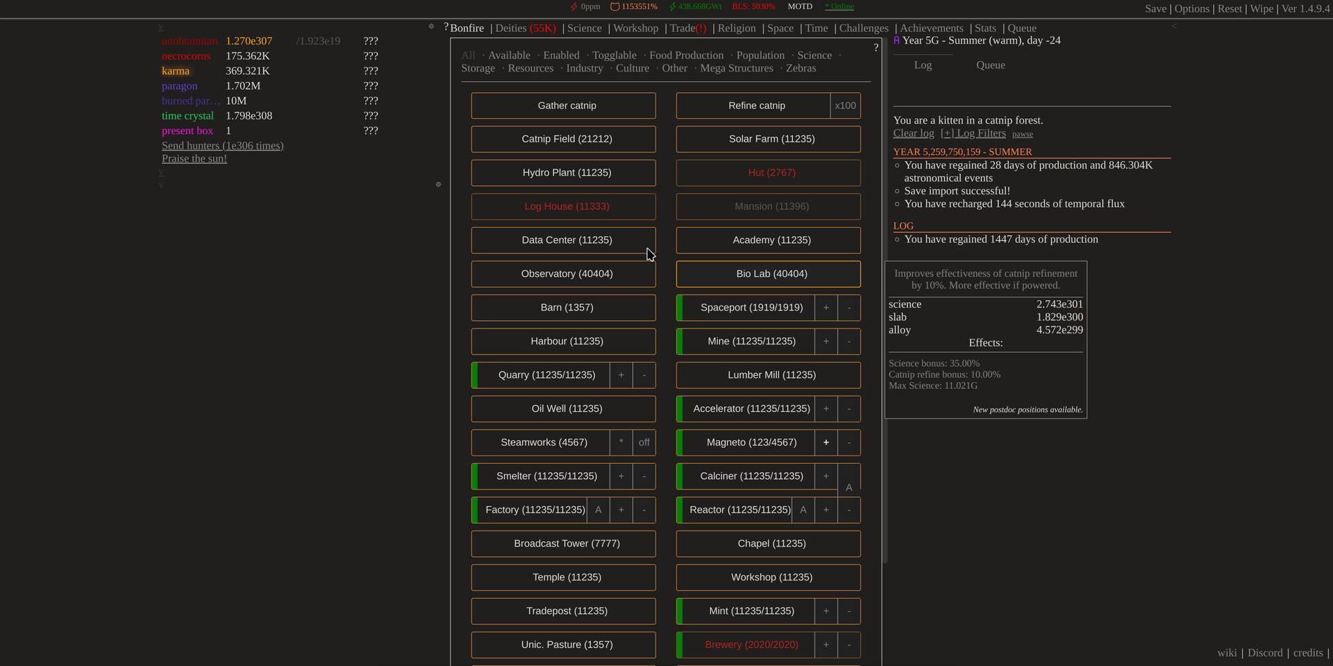 Kittens Game Screenshot 0