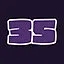 Level 35 completed icon