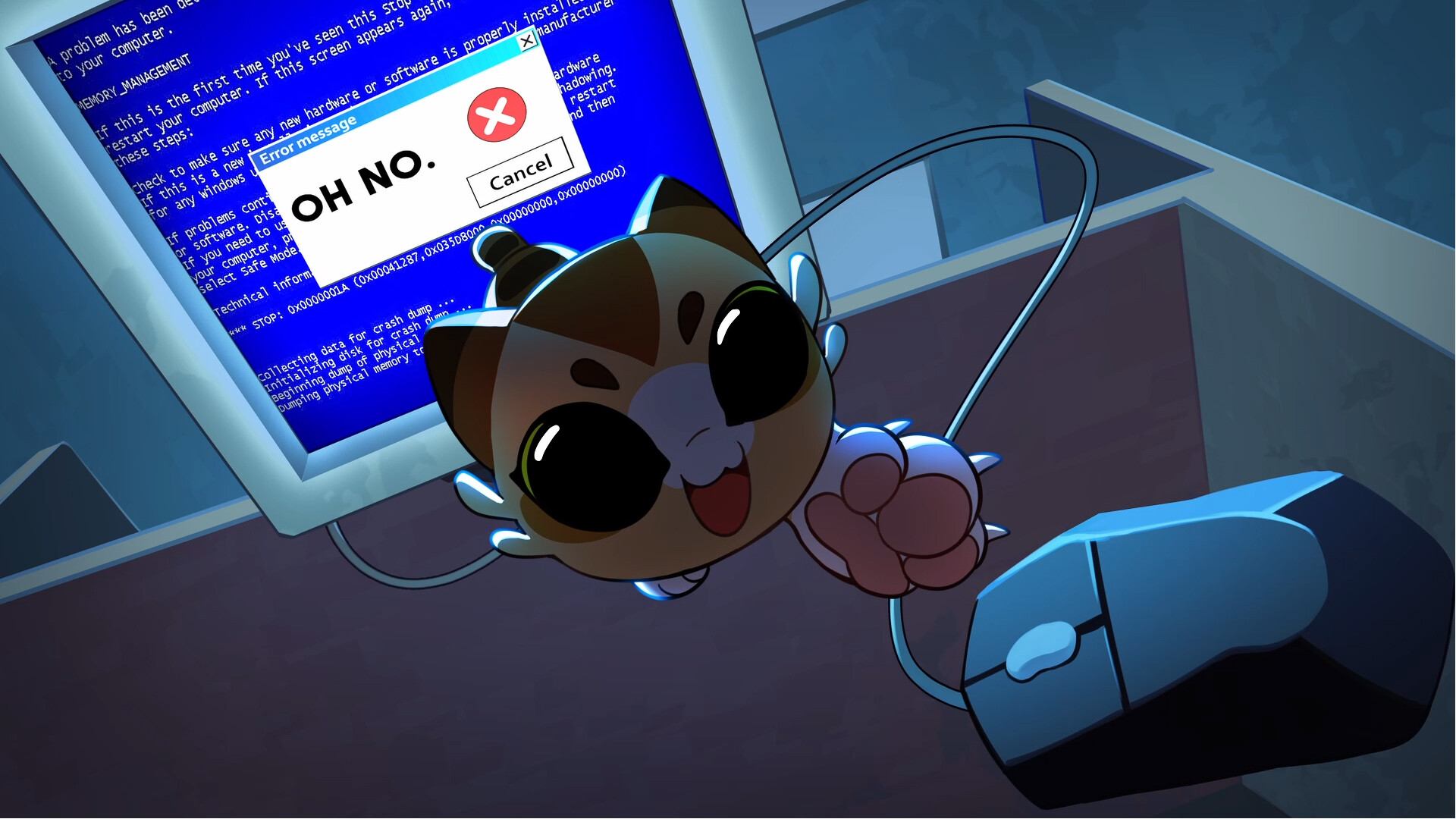 Isekat: Crushed by a Computer, My Beloved Kitten is Transported to a Fantasy World where its Typing Skills Save the Kingdom! Screenshot 0