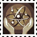 Peaceful atom icon