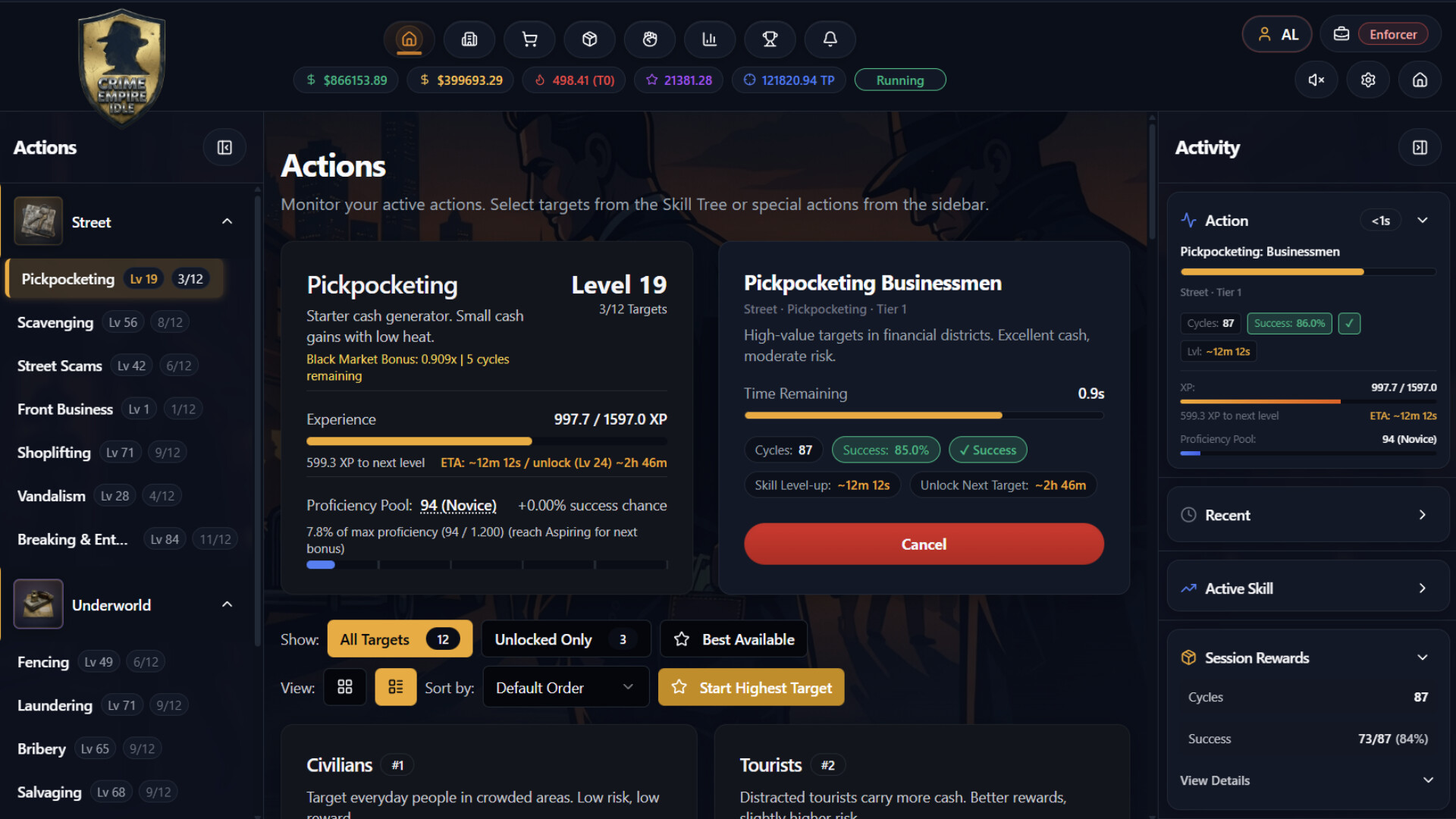 Crime Empire Idle Screenshot 0