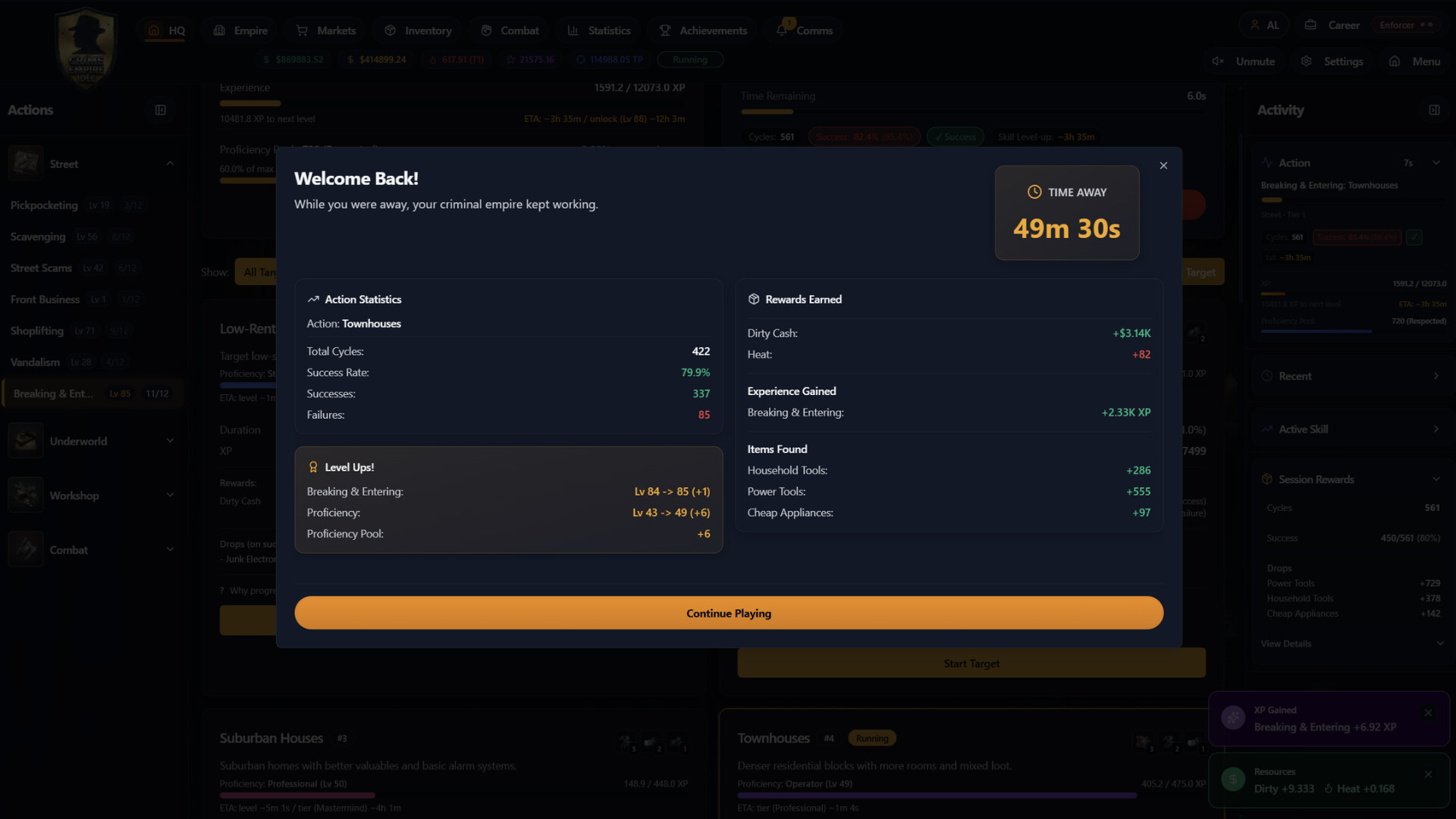 Crime Empire Idle Screenshot 8