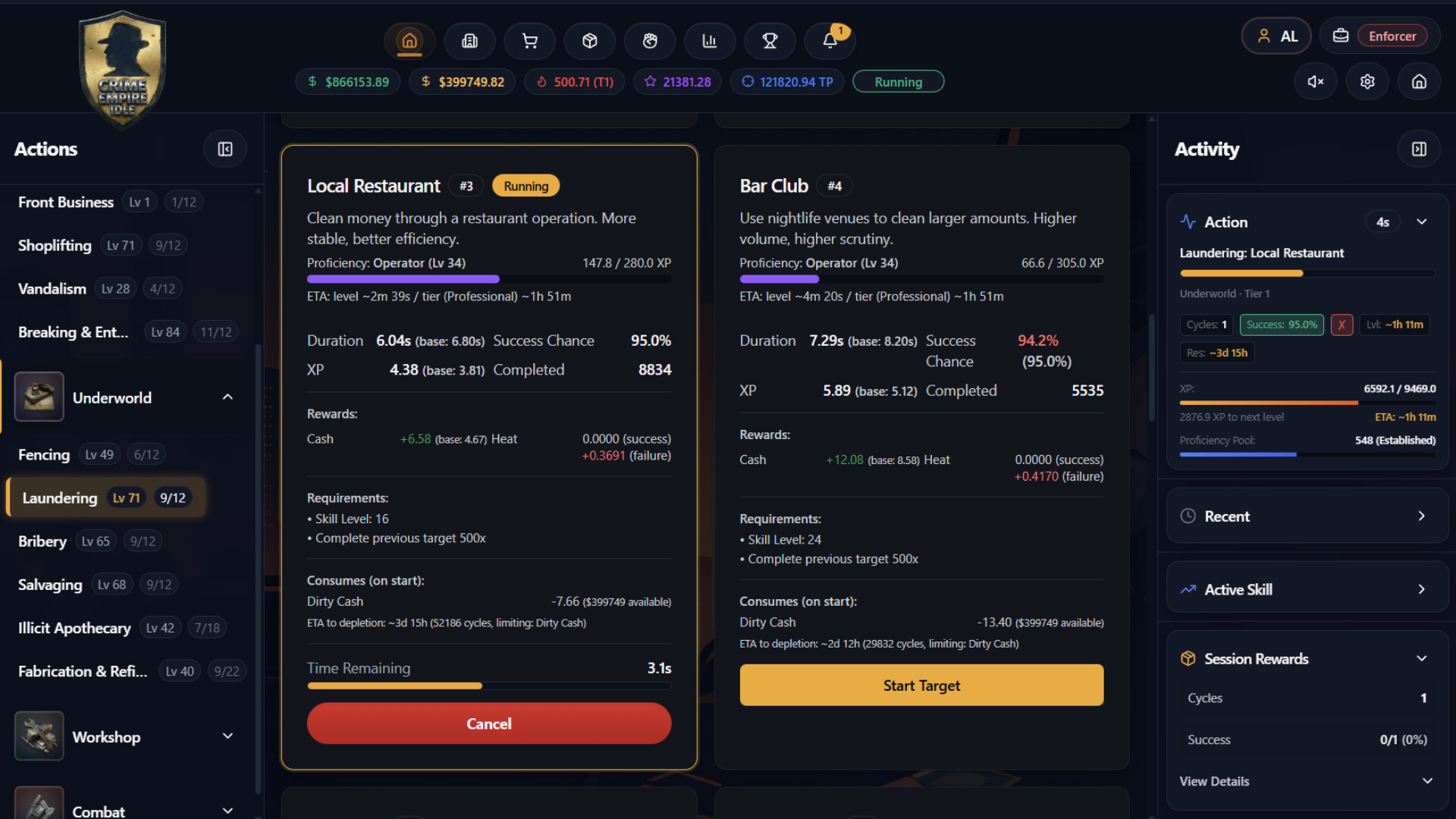Crime Empire Idle Screenshot 2