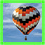 Balloon ride icon