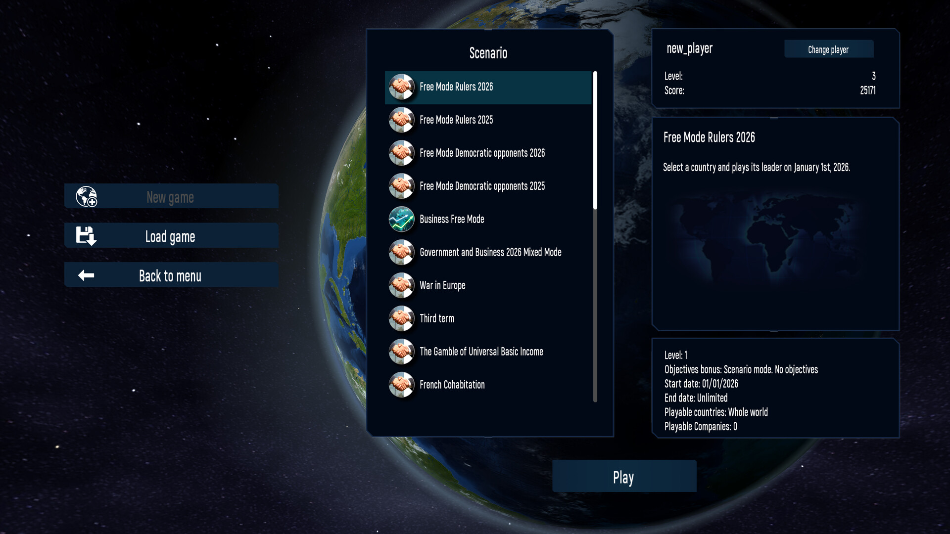 Geo-Political Simulator 2026 Edition Screenshot 1