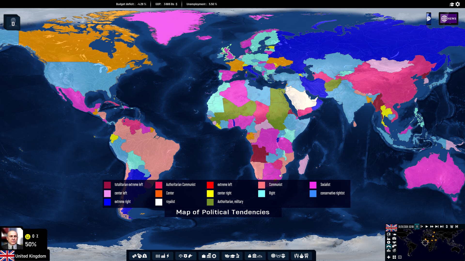 Geo-Political Simulator 2026 Edition Screenshot 2