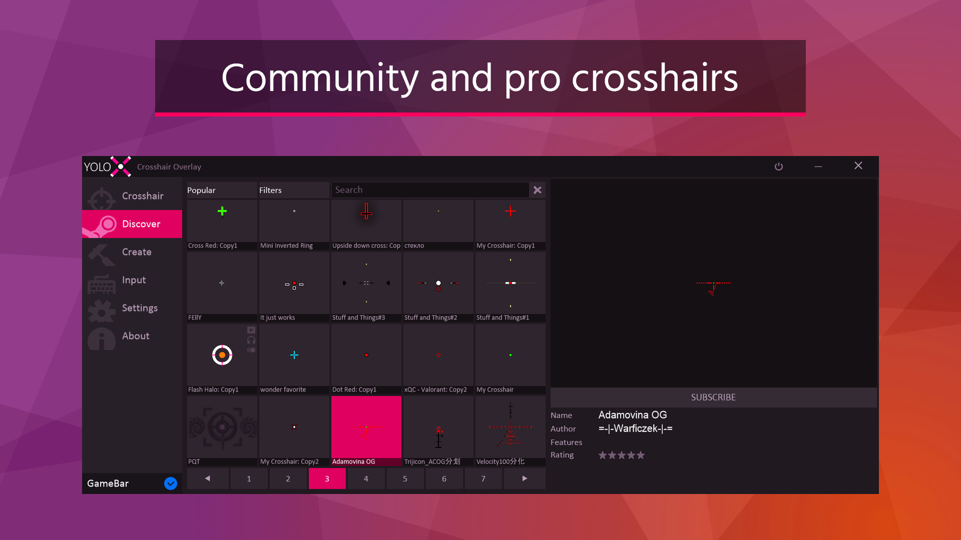 YoloX - Crosshair Overlay Screenshot 1