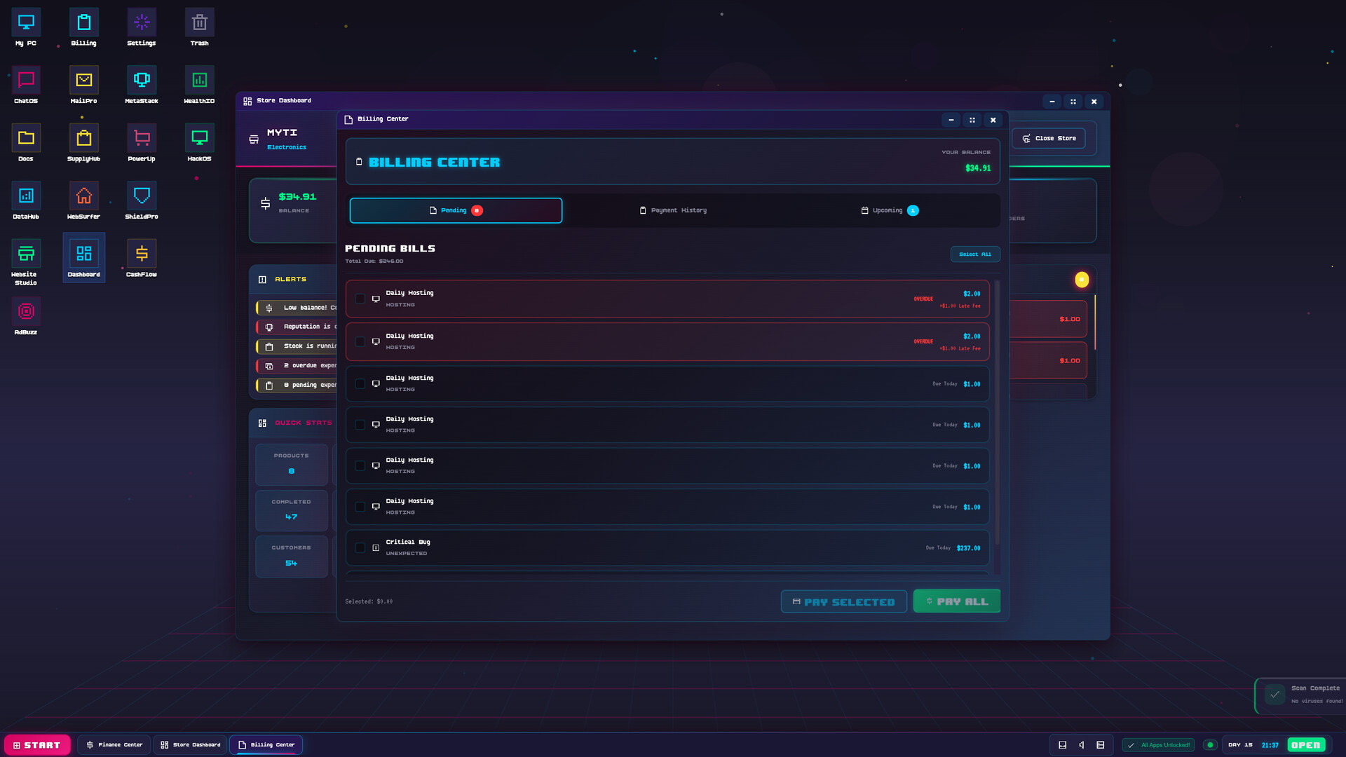 Cart Panic! OS - E-Commerce Tycoon Screenshot 10