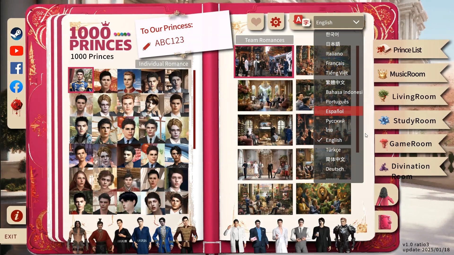 1000 Princes: Born to Love You Screenshot 0