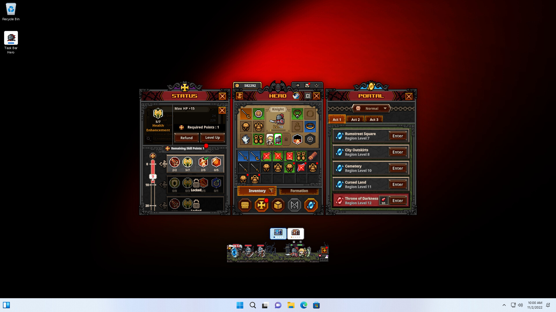 TBH: Task Bar Hero Screenshot 3