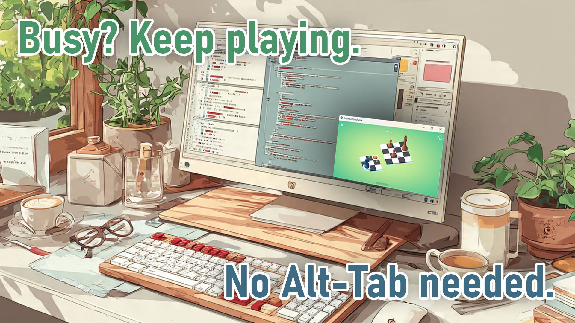 Chess Quest: A Cozy Puzzle Screenshot 0