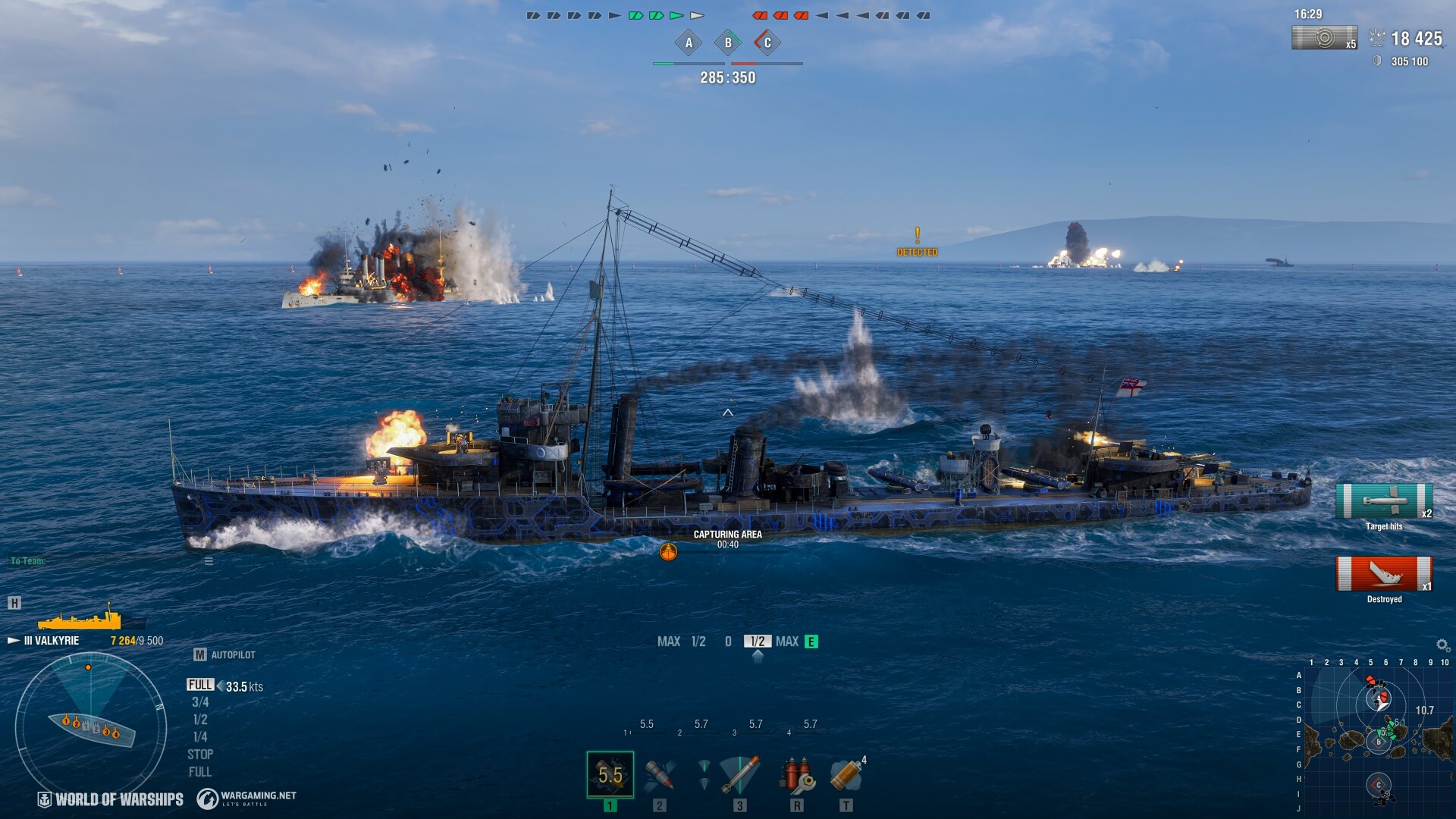 World of Warships — The Spaceflight of the Valkyrie Screenshot 1