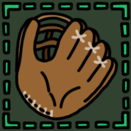 A baseball glove icon