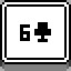 6 of Clubs icon