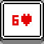 6 of Hearts icon