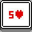 5 of Hearts icon