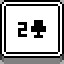 2 of Clubs icon