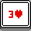 3 of Hearts icon