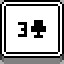 3 of Clubs icon