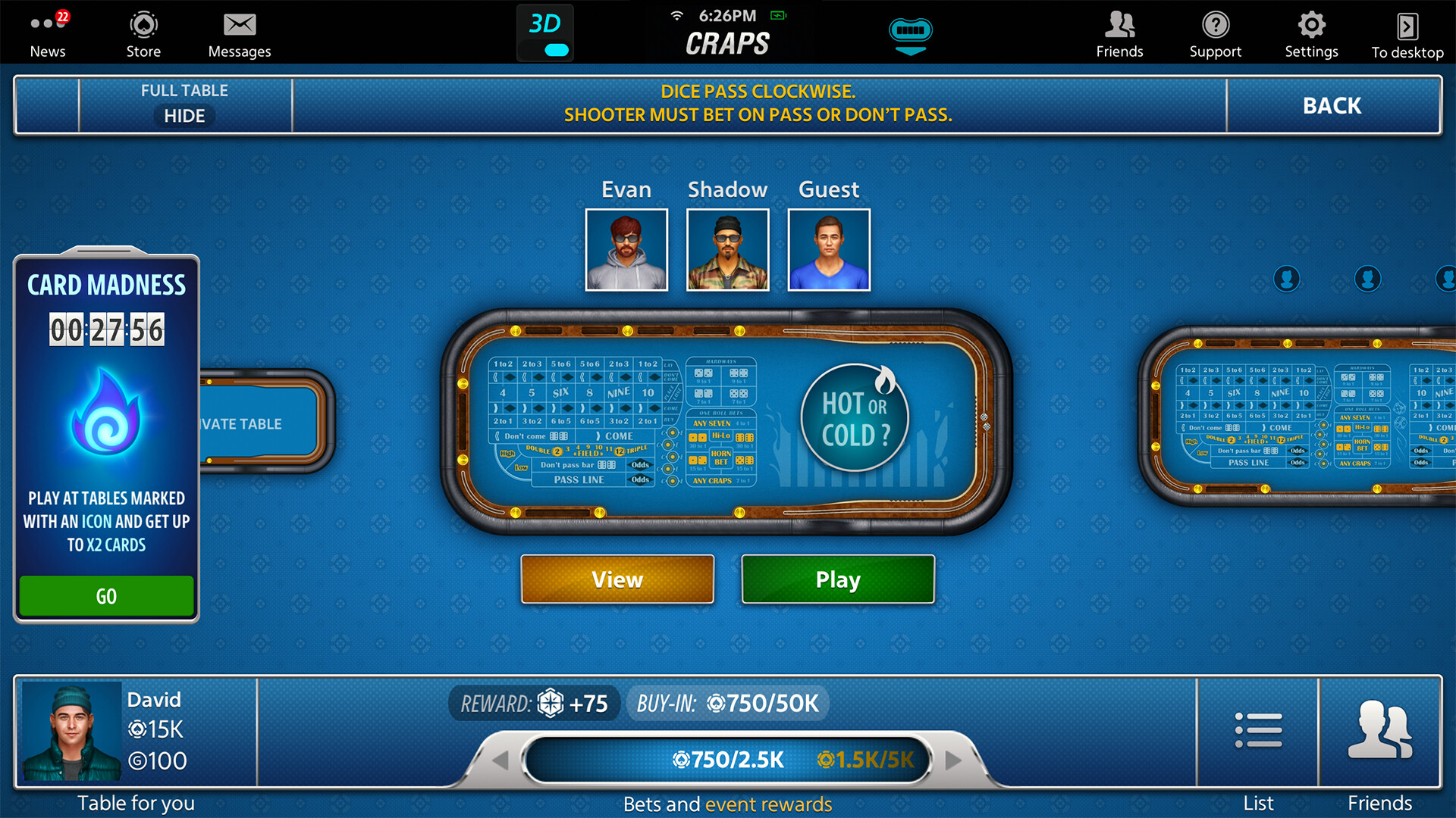 Vegas Craps by Pokerist Screenshot 2