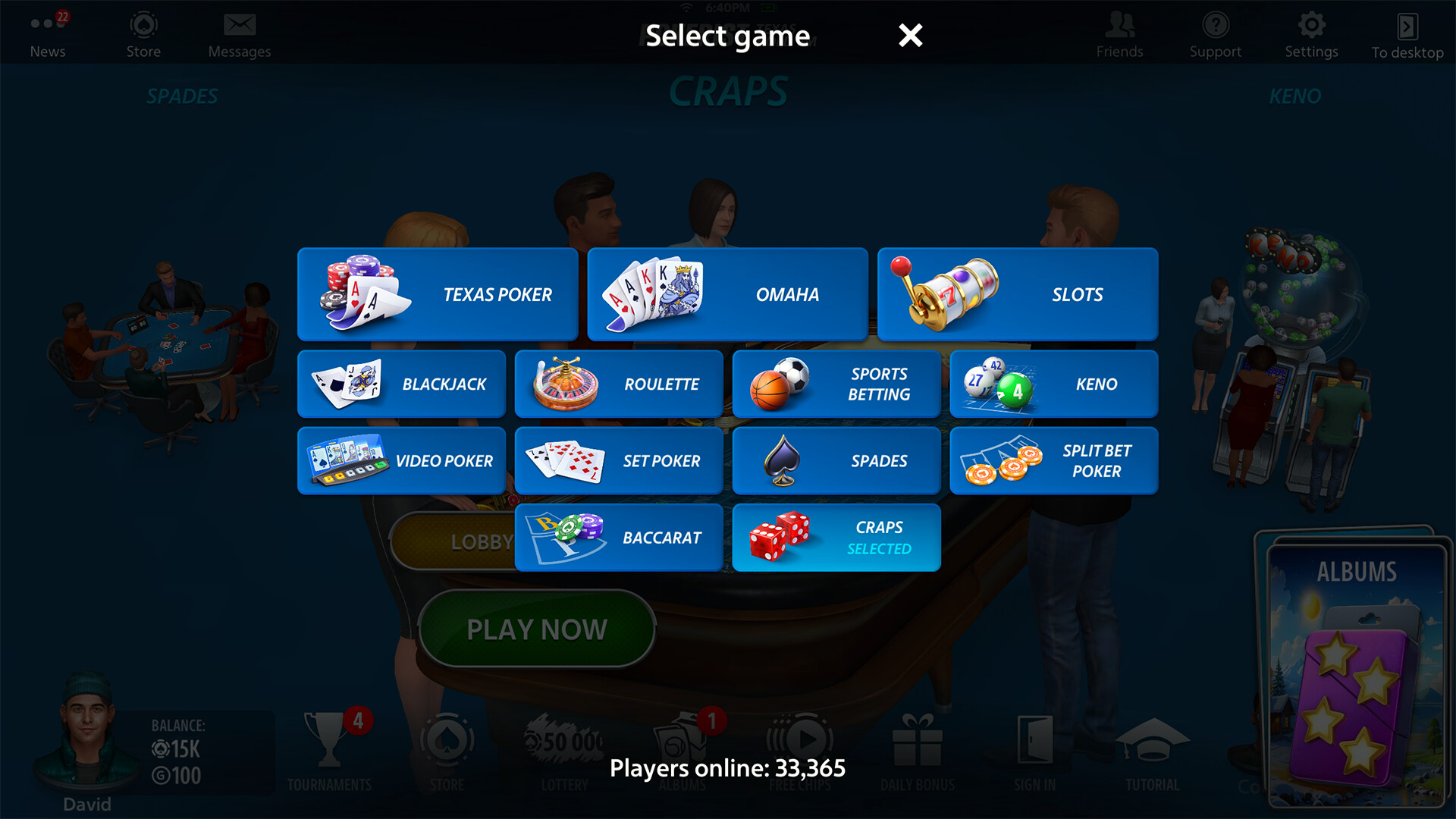 Vegas Craps by Pokerist Screenshot 5