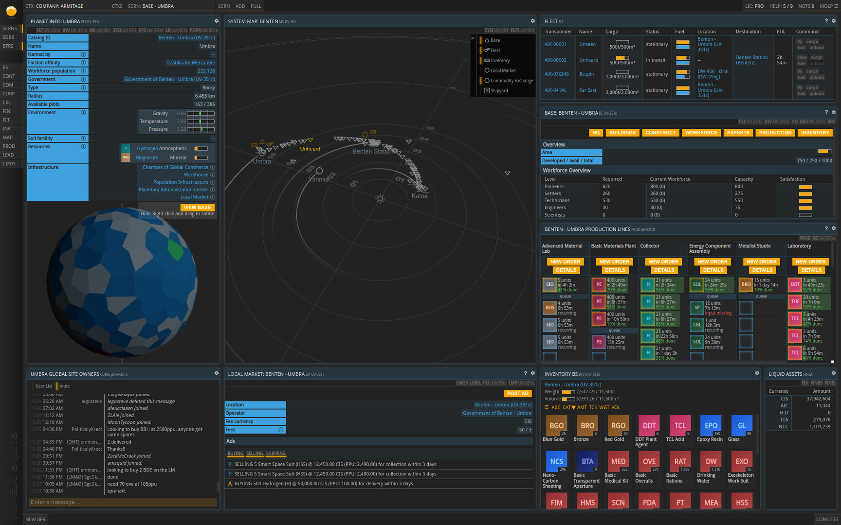 Prosperous Universe Screenshot 0