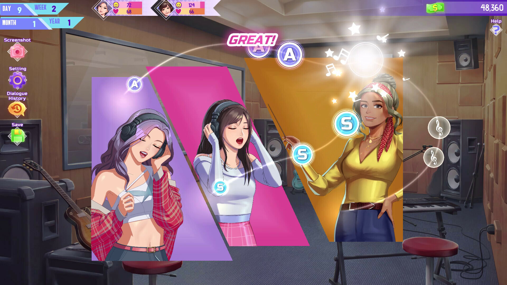 K-pop Idol Stories - Road to Debut Demo Screenshot 2